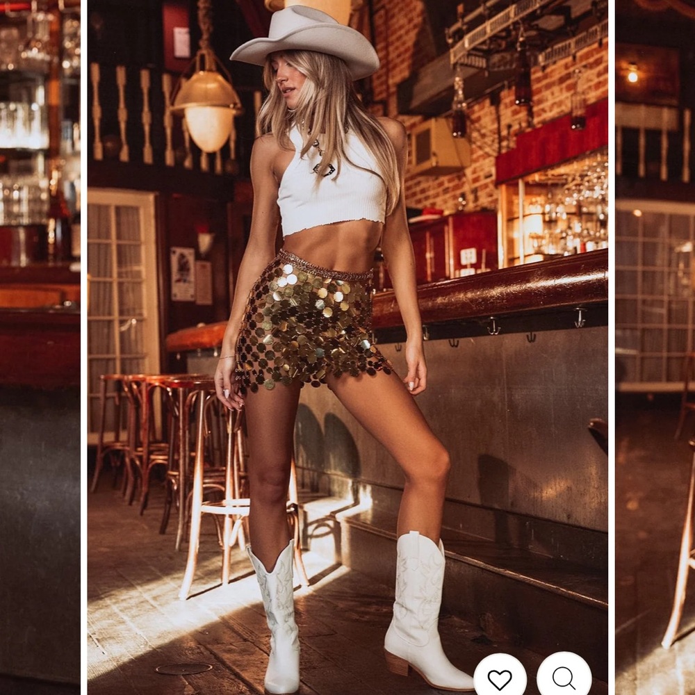Gold 12th Tribe skirt